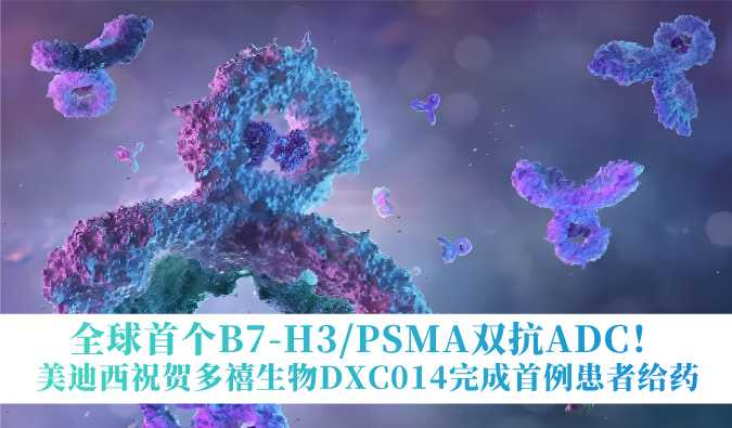 全球首个B7-H3/PSMA双抗ADC！世界杯官网祝贺多禧生物DXC014完成首例患者给药